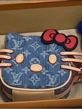 (COMING SOON) Denim Hello Kitty LV Mini Crossbody Bag